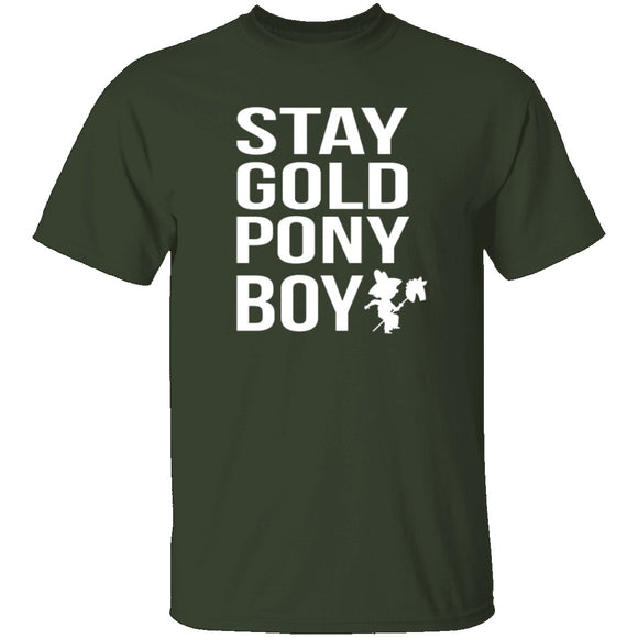 Stay Gold Pony Boy T-Shirt CustomCat