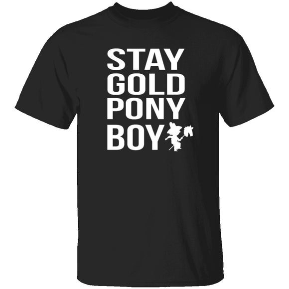 Stay Gold Pony Boy T-Shirt CustomCat