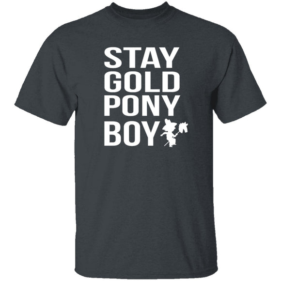 Stay Gold Pony Boy T-Shirt CustomCat