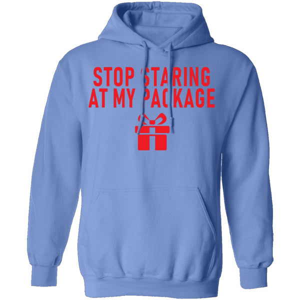 Stop Staring At My Package T-Shirt CustomCat