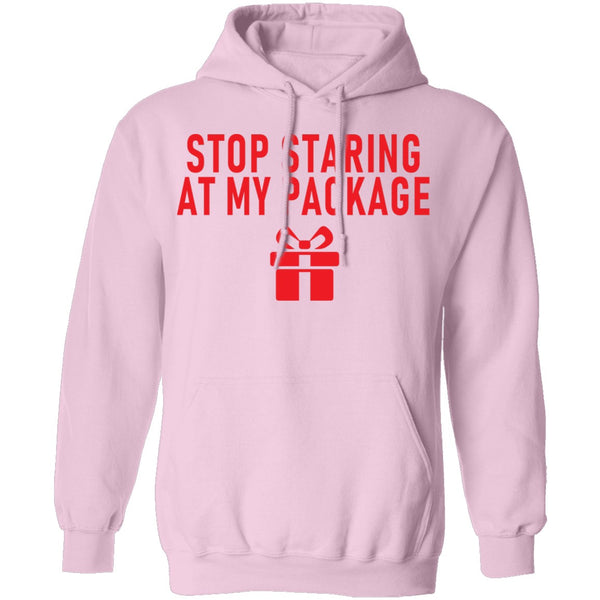 Stop Staring At My Package T-Shirt CustomCat