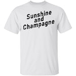 Sunshine And Champagne T-Shirt CustomCat