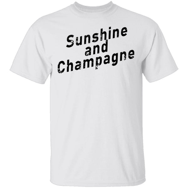 Sunshine And Champagne T-Shirt CustomCat