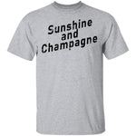 Sunshine And Champagne T-Shirt CustomCat