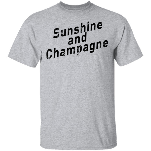 Sunshine And Champagne T-Shirt CustomCat