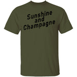 Sunshine And Champagne T-Shirt CustomCat