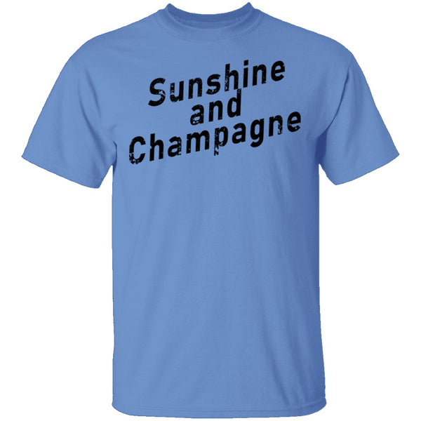 Sunshine And Champagne T-Shirt CustomCat