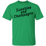 Sunshine And Champagne T-Shirt CustomCat