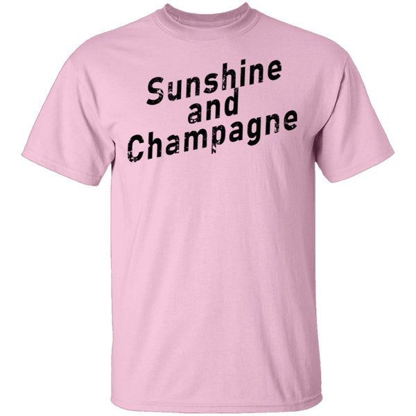 Sunshine And Champagne T-Shirt CustomCat