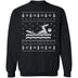 Swimming Ugly Christmas Sweater CustomCat