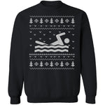 Swimming Ugly Christmas Sweater CustomCat