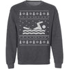 Swimming Ugly Christmas Sweater CustomCat