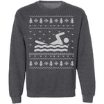 Swimming Ugly Christmas Sweater CustomCat