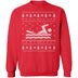 Swimming Ugly Christmas Sweater CustomCat