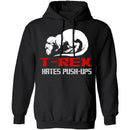 T-Rex Hates Pushups T-Shirt CustomCat