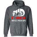T-Rex Hates Pushups T-Shirt CustomCat