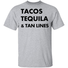 Tacos Tequila and Tan Lines T-Shirt
