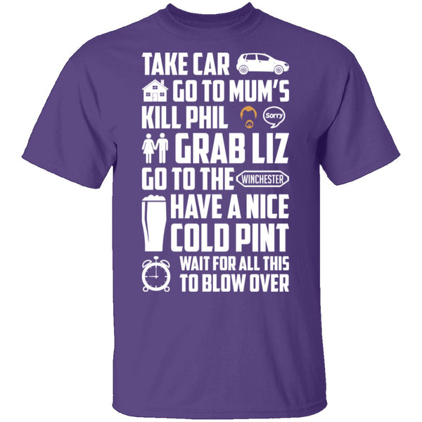 Take Car Go To Mums T-Shirt CustomCat
