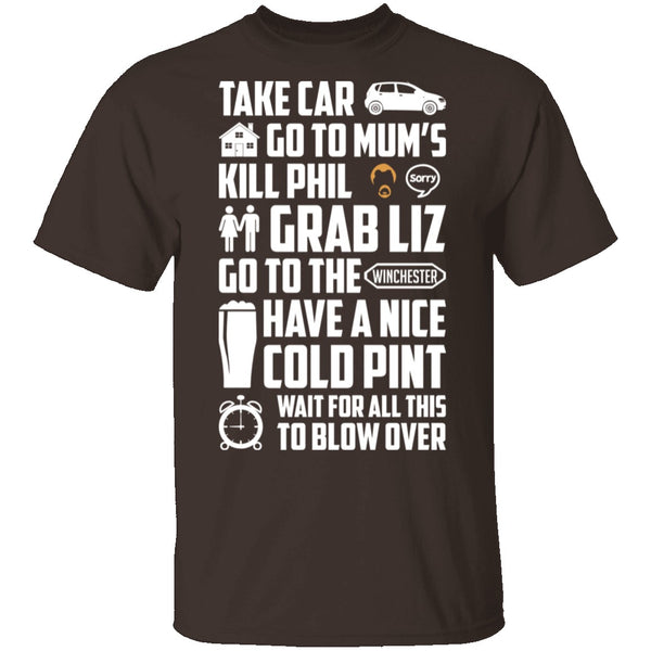 Take Car Go To Mums T-Shirt CustomCat