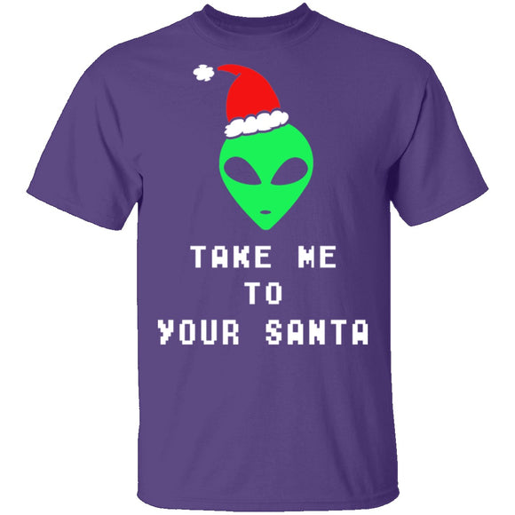 Take Me To Your Santa T-Shirt CustomCat
