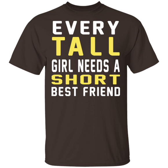 Tall & Short Friends Need Each Other T-Shirt CustomCat