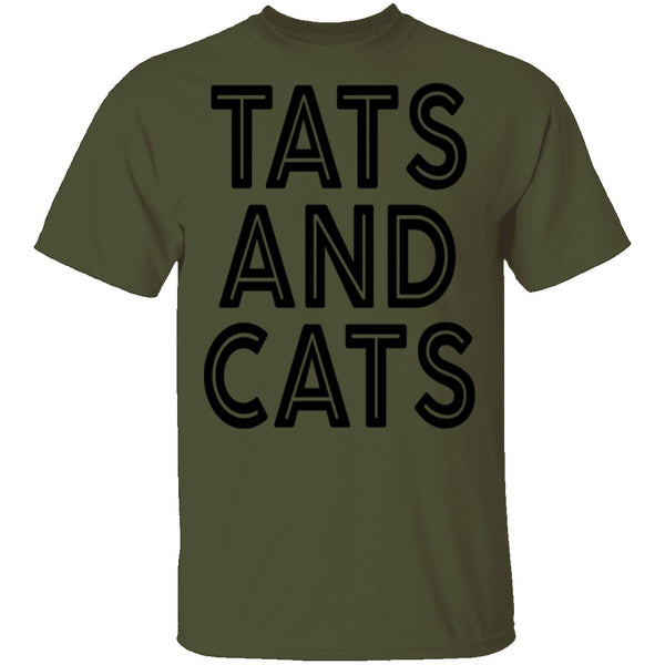 Tats And Cats T-Shirt CustomCat
