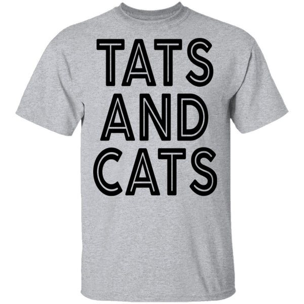Tats and cats t shirt hotsell