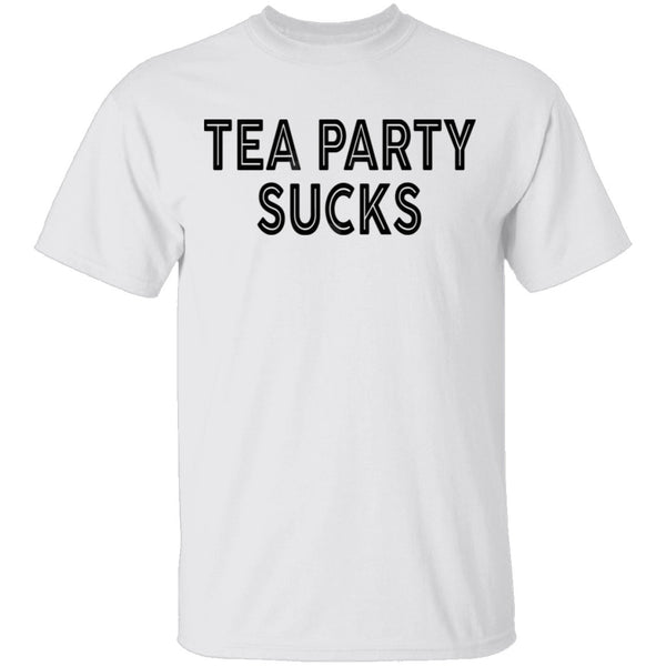Tea Party Sucks T-Shirt CustomCat