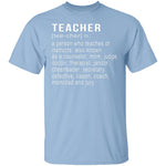 Teacher Definition T-Shirt CustomCat