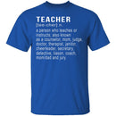 Teacher Definition T-Shirt CustomCat