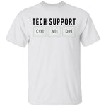 Tech Support Ctrl Alt Del T-Shirt CustomCat
