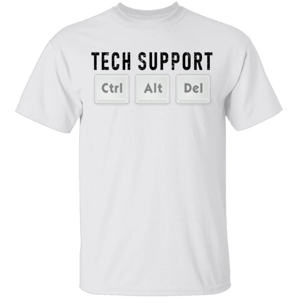Tech Support Ctrl Alt Del T-Shirt CustomCat