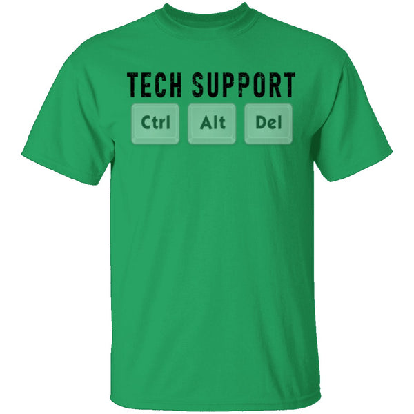 Tech Support Ctrl Alt Del T-Shirt CustomCat