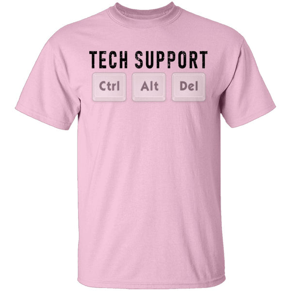 Tech Support Ctrl Alt Del T-Shirt CustomCat