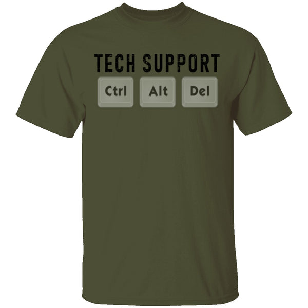 Tech Support Ctrl Alt Del T-Shirt CustomCat