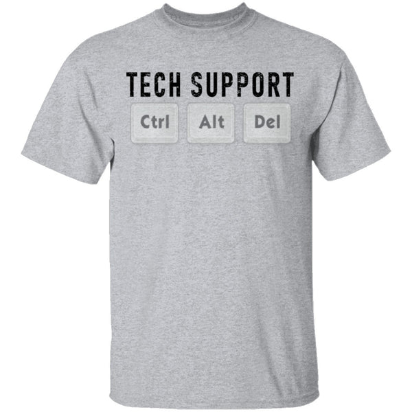 Tech Support Ctrl Alt Del T-Shirt CustomCat