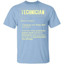 Technician Definition T-Shirt CustomCat