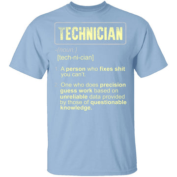 Technician Definition T-Shirt CustomCat