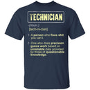 Technician Definition T-Shirt CustomCat