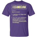 Technician Definition T-Shirt CustomCat