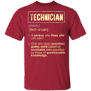 Technician Definition T-Shirt CustomCat