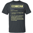 Technician Definition T-Shirt CustomCat