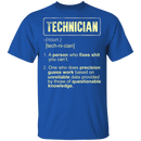 Technician Definition T-Shirt CustomCat