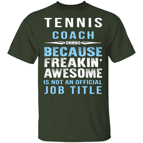 Tennis Coach T-Shirt CustomCat