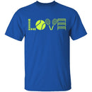 Tennis Love T-Shirt CustomCat