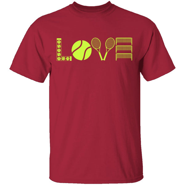 Tennis Love T-Shirt CustomCat