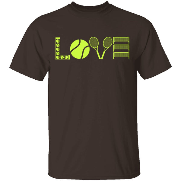 Tennis Love T-Shirt CustomCat