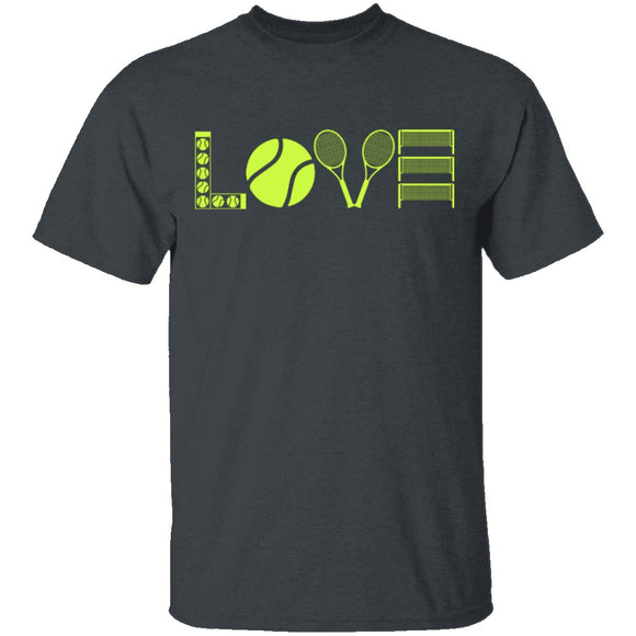 Tennis Love T-Shirt CustomCat