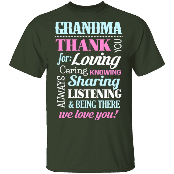 Thank you, Grandma T-Shirt CustomCat