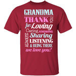 Thank you, Grandma T-Shirt CustomCat